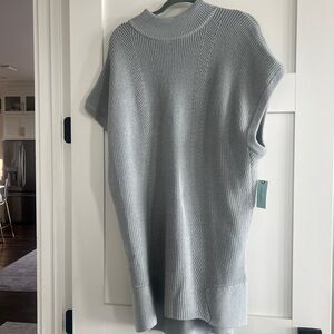 Cozy Gray Knit Sweater Vest